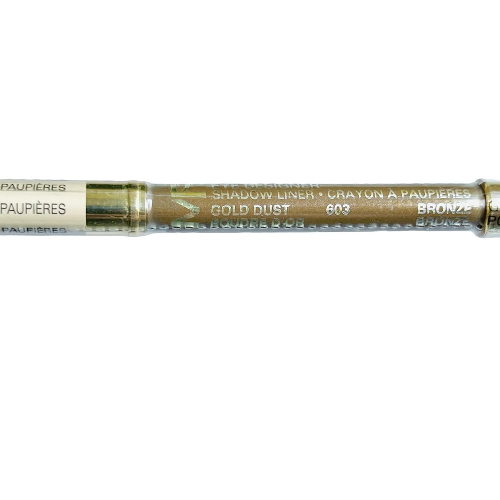 Max Factor Eye Designer Shadow Liner Duo & Eyeliner Blender Tip Gold Dust 603 - Picture 3 of 8